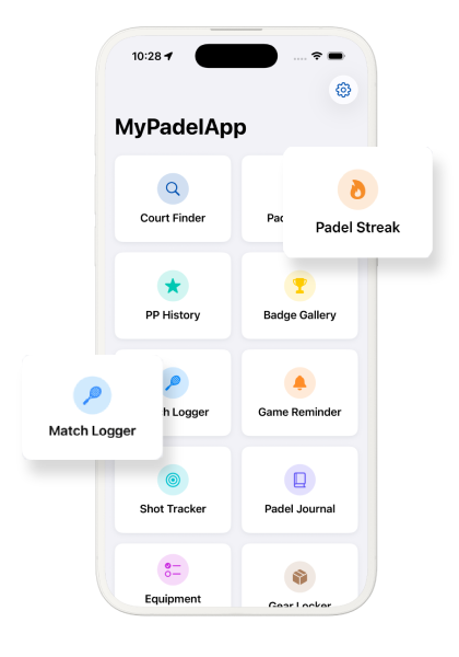 Find padel clubs near me, matches tracker, track wins, and get reminders with MyPadelApp